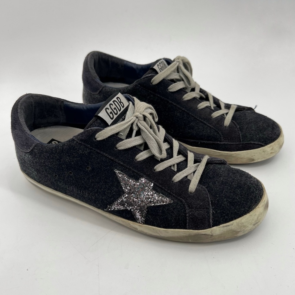 Golden Goose Suede Blue Silver Star size 40 Sneakers